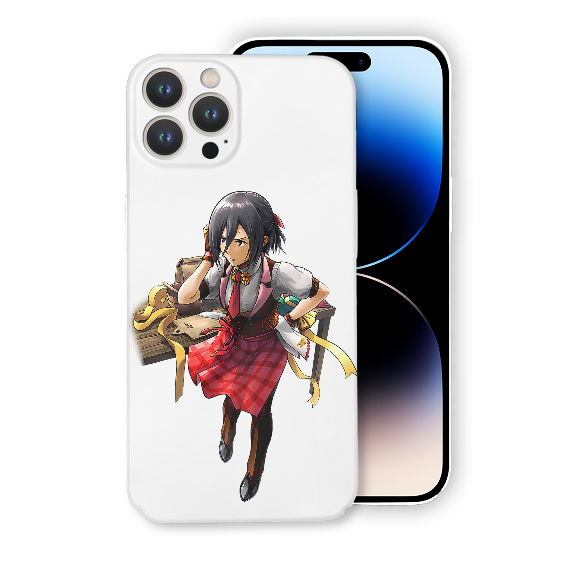 （画像用） 進撃の巨人 ミカサ·アッカーマン Attack on Titan Mikasa Ackerman 【iPhone 14シリーズ対応】ハードケース